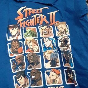 Blue Street Fighter tee